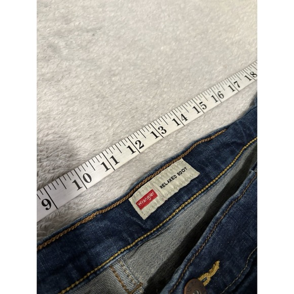 Wrangler Relaxed Boot Mens Blue Denim Jeans Size 40x29 Pants - Picture 8 of 9